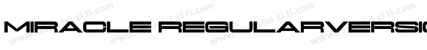 Miracle RegularVersion 1000 - Pers字体转换